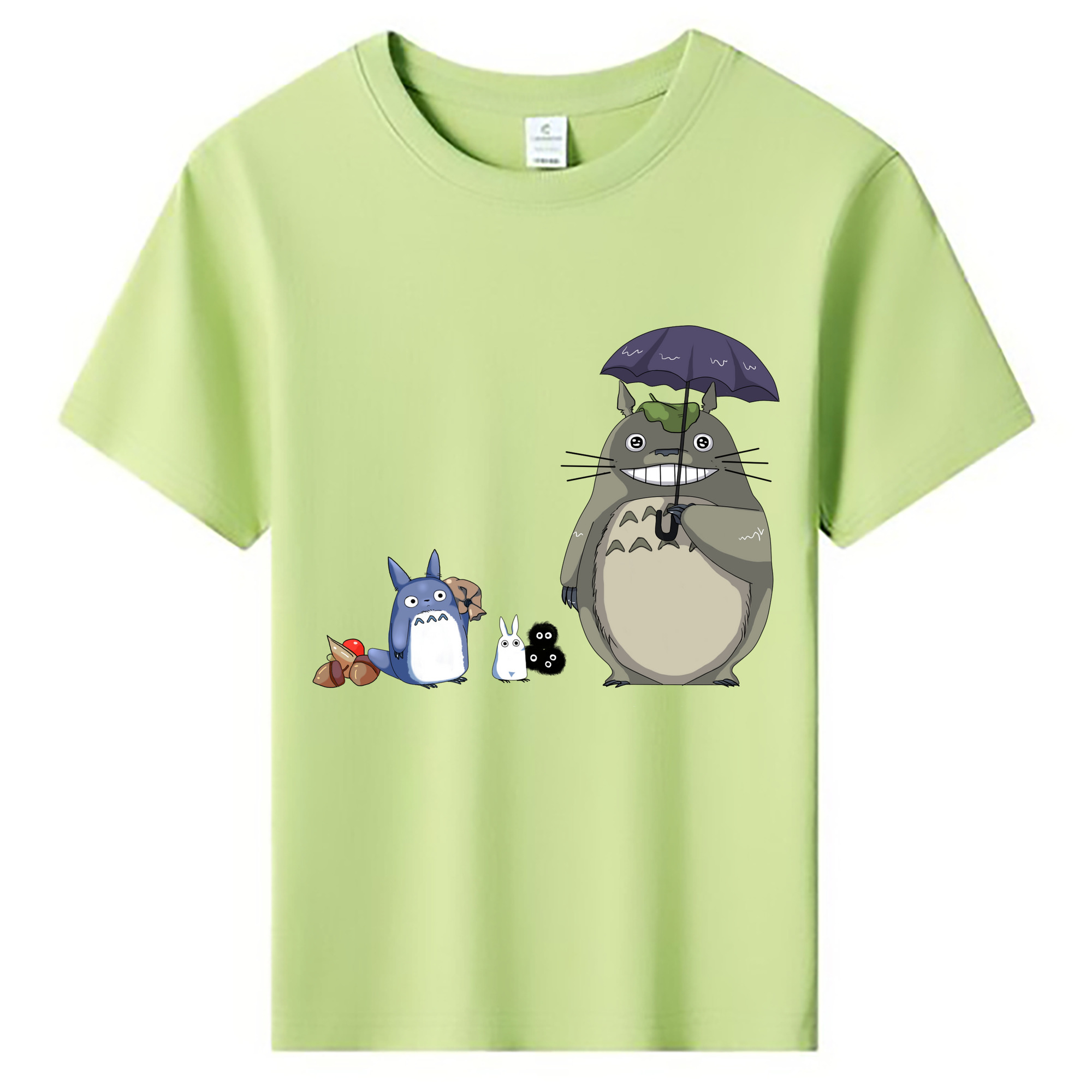 （画像用） となりのトトロ 草壁メイ 草壁サツキ My Neighbor Totoro Satsuki Kusakabe Mei Kusakabe 綿100％キッズTシャツ（フロントプリント）